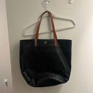 Two tone Madewell leather tote.